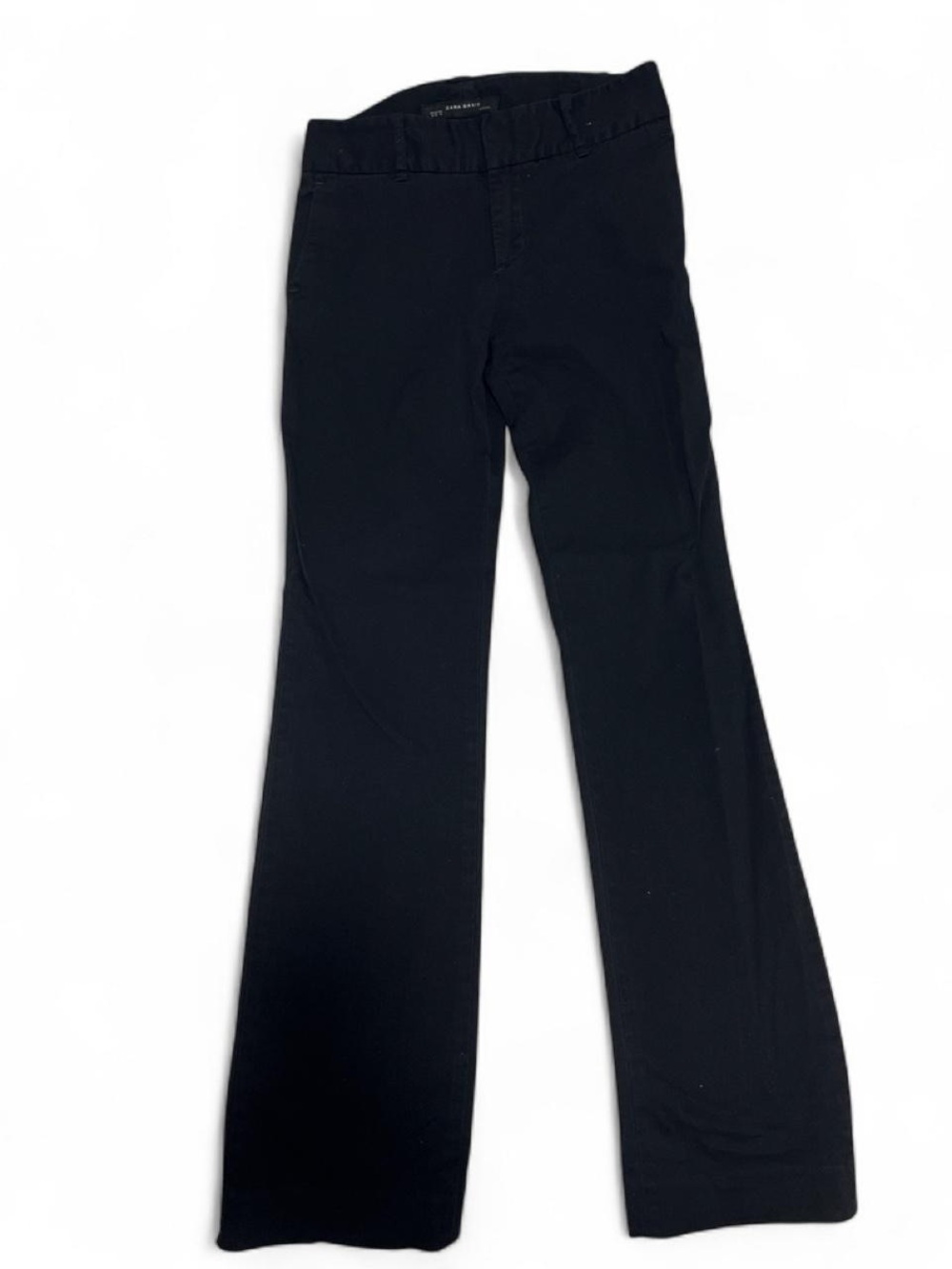 Zara Basic Black High-Waist Trousers - Picture 1 of 3